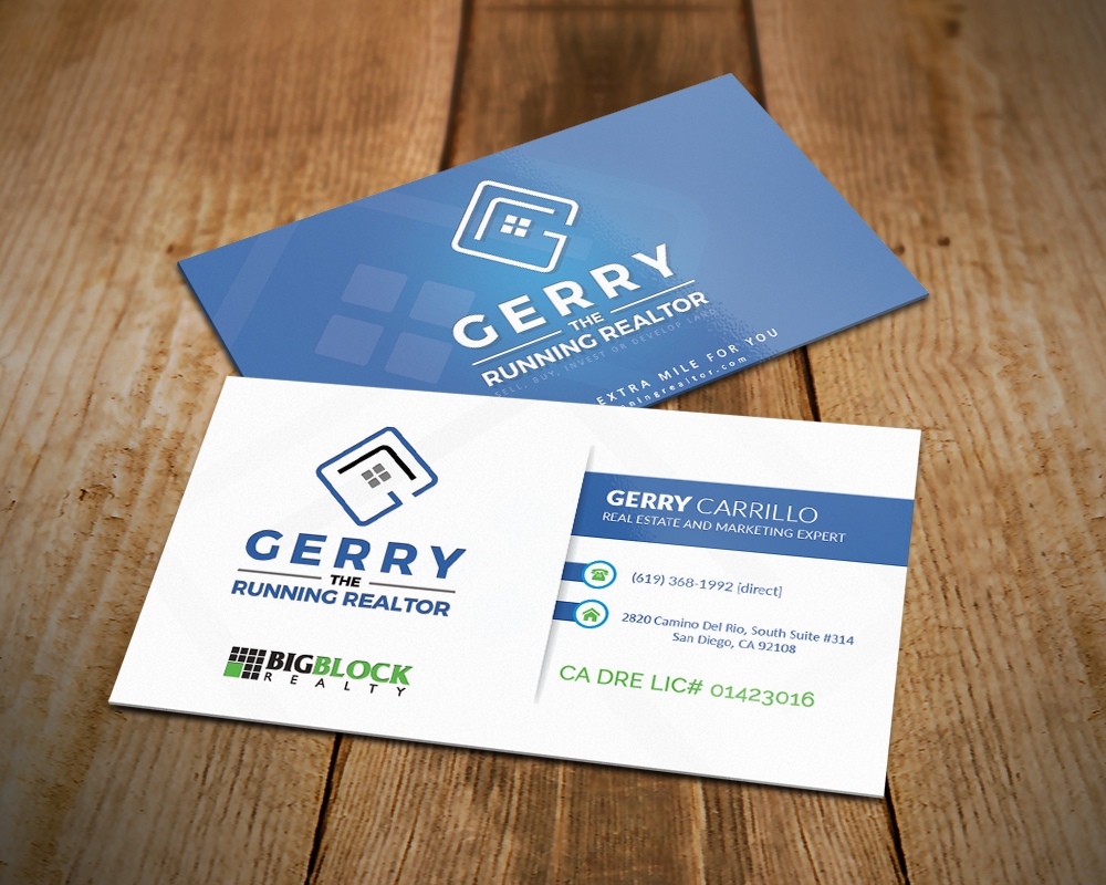 Gerry The Running Realtor logo design by MastersDesigns