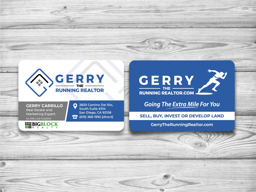 Gerry The Running Realtor logo design by jaize