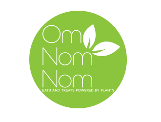 Om Nom Nom - Eats and treats powered by Plants logo design by daanDesign