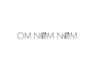 Om Nom Nom - Eats and treats powered by Plants logo design by WooW