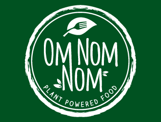 Om Nom Nom - Eats and treats powered by Plants logo design by akilis13