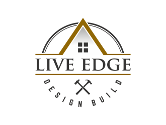 Live Edge Design Build logo design by Dakon