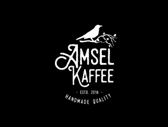 Amsel Kaffee logo design by emberdezign