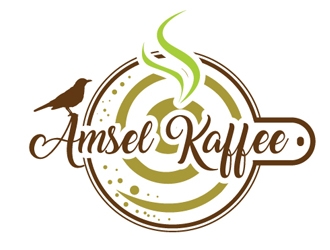 Amsel Kaffee logo design by logoguy