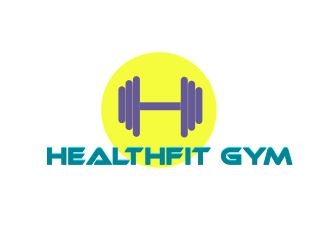 HealthFit Gym  logo design by ElonStark