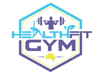 HealthFit Gym  logo design by logoguy