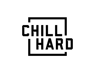 CHILL HARD  logo design by akilis13