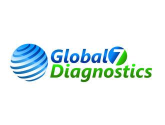 Global7diagnostics logo design by megalogos