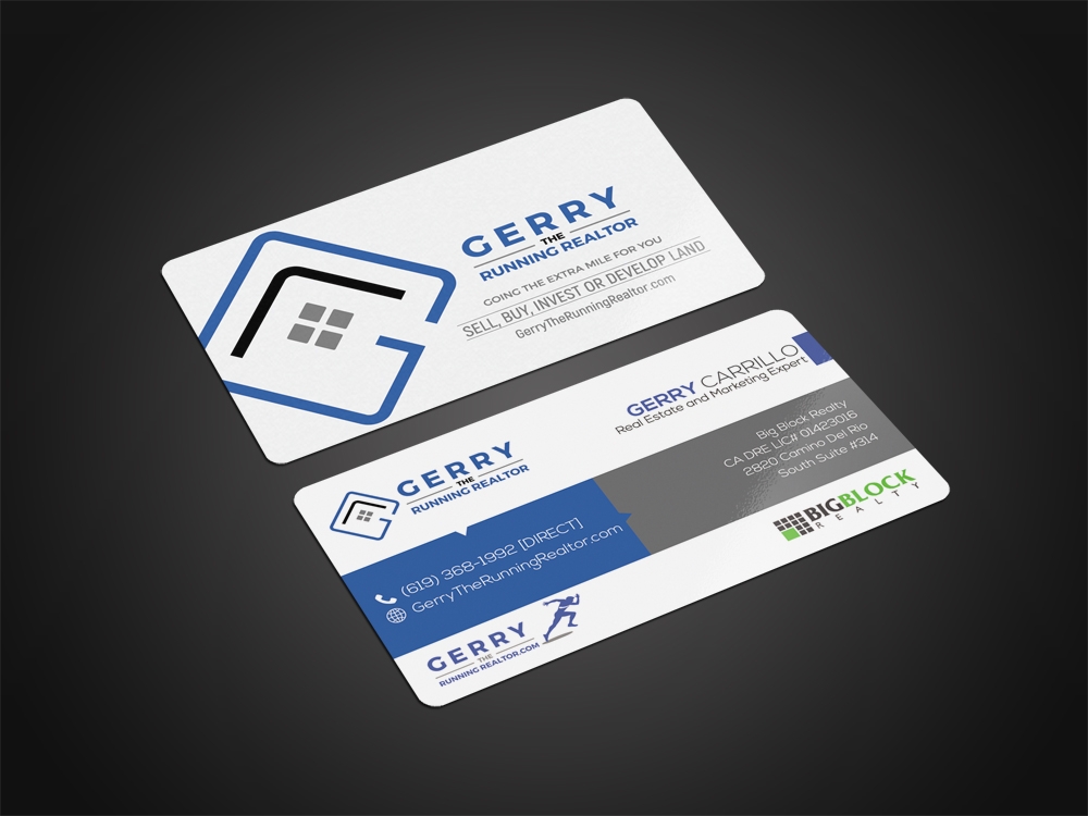 Gerry The Running Realtor logo design by aamir