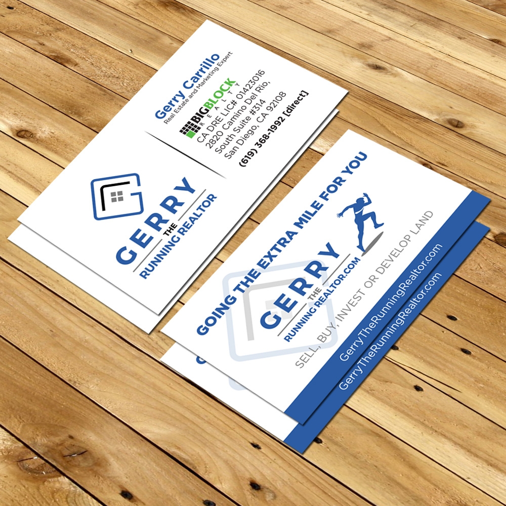 Gerry The Running Realtor logo design by torresace