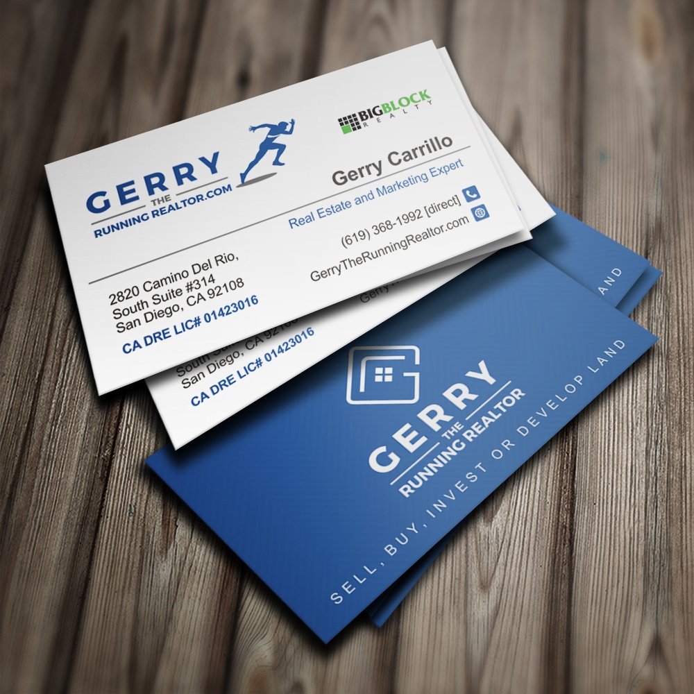 Gerry The Running Realtor logo design by Kindo