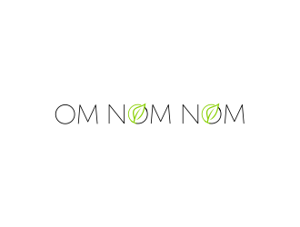 Om Nom Nom - Eats and treats powered by Plants logo design by WooW