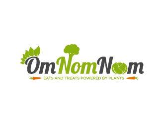 Om Nom Nom - Eats and treats powered by Plants logo design by torresace