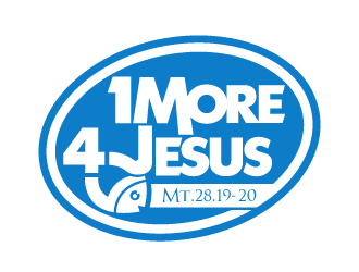 One More For Jesus or 1 More 4 Jesus logo design by dondeekenz