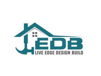 Live Edge Design Build logo design by Danny19