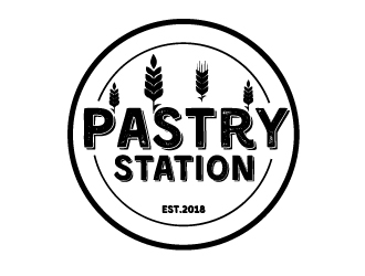 Pastry Station logo design by Erasedink