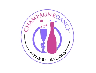 Champagne Dance Fitness Studio logo design by shravya