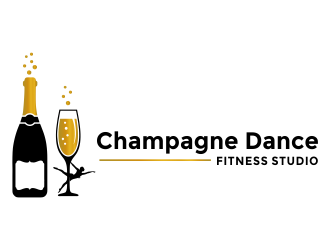 Champagne Dance Fitness Studio logo design by aldesign