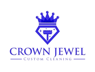 Crown Jewel Custom Cleaning logo design by Rokc