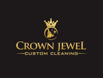 Crown Jewel Custom Cleaning logo design by YONK