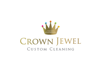 Crown Jewel Custom Cleaning logo design by Rachel
