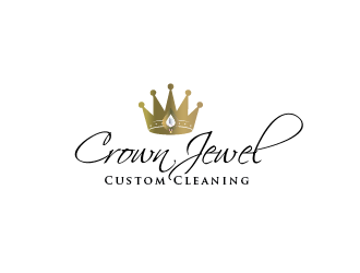 Crown Jewel Custom Cleaning logo design by Rachel