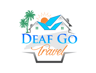 Deaf Go Travel logo design by ROSHTEIN
