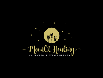 Moonlit Healing Ayurveda & Skin Therapy logo design by ndaru