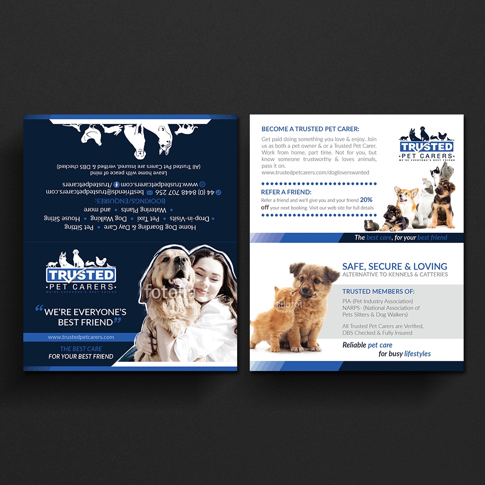 Trusted Pet Carers logo design by DreamLogoDesign