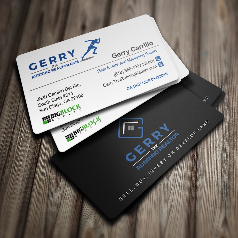 Gerry The Running Realtor logo design by Kindo