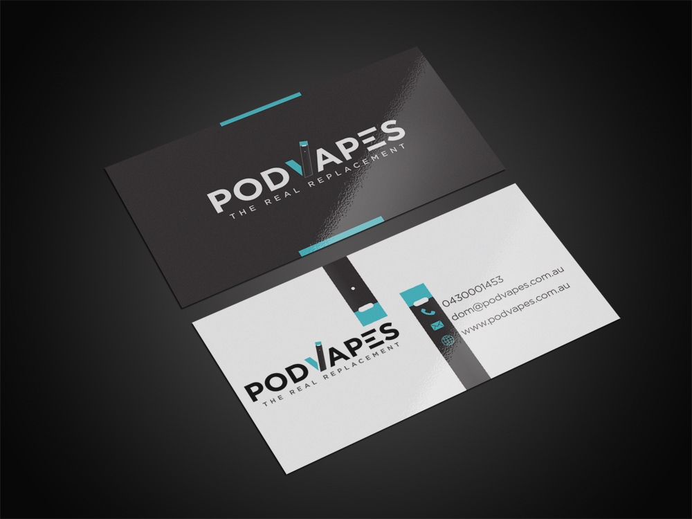 PODVAPES.COM.AU logo design by aamir