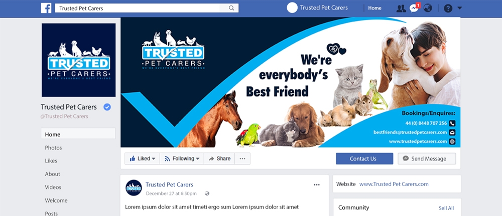 Trusted Pet Carers logo design by corneldesign77