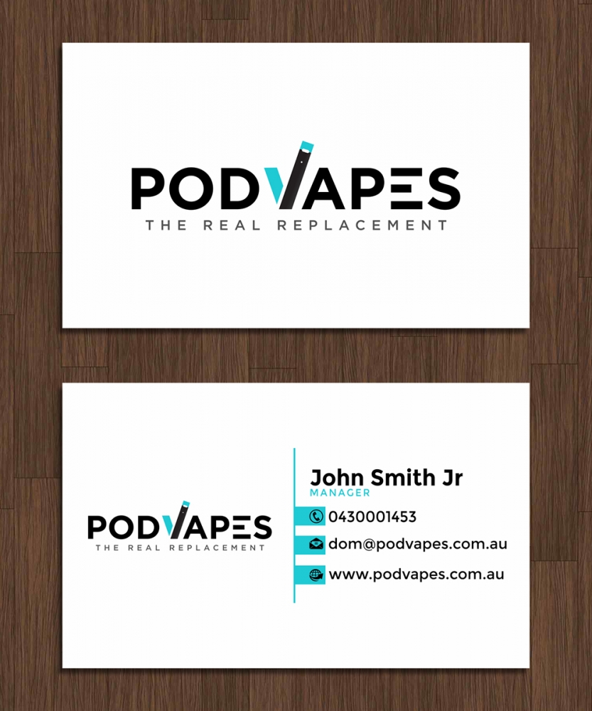 PODVAPES.COM.AU logo design by rootreeper