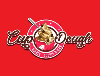 Cup O Dough logo design by DreamLogoDesign