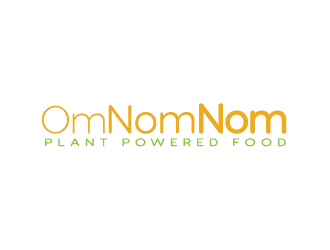 Om Nom Nom - Eats and treats powered by Plants logo design by JoeShepherd