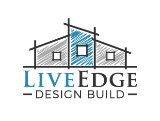 Live Edge Design Build logo design by akilis13
