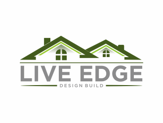 Live Edge Design Build logo design by Mahrein