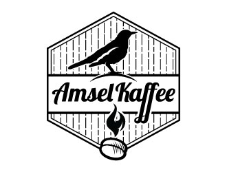 Amsel Kaffee logo design by Suvendu