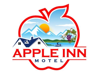 Apple Inn Motel logo design by daywalker