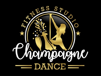 Champagne Dance Fitness Studio logo design by MAXR