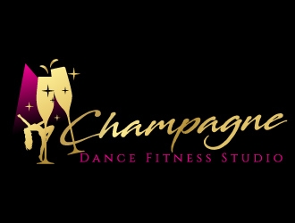 Champagne Dance Fitness Studio logo design by jaize