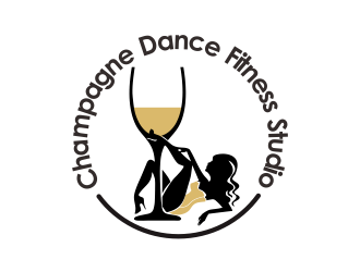 Champagne Dance Fitness Studio logo design by YONK