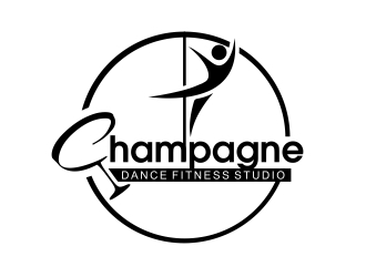 Champagne Dance Fitness Studio logo design by totoy07