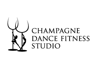 Champagne Dance Fitness Studio logo design by schiena