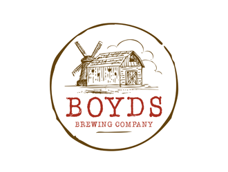 Boyds Brewing Company logo design by logolady