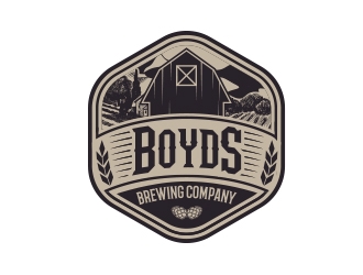 Boyds Brewing Company logo design by MarkindDesign