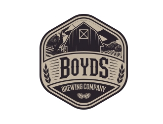 Boyds Brewing Company logo design by MarkindDesign