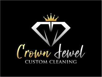 Crown Jewel Custom Cleaning logo design by cintoko