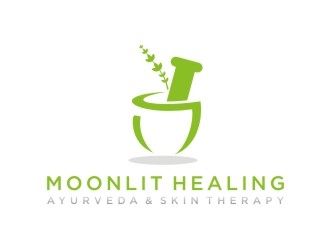 Moonlit Healing Ayurveda & Skin Therapy logo design by Franky.