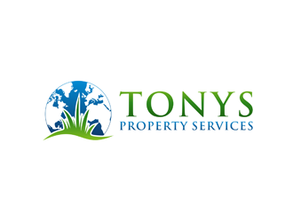 Tonys property services logo design by bomie